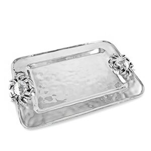 beatriz ball 6389 metallic ocean crab rectangular serving platters