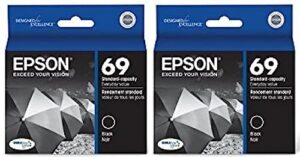 epson 69 black twin pack ink cartridges