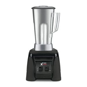 waring commercial mx1000xts 3.5 hp blender with paddle switches, pulse feature and a 64 oz. stainless steel container, 120v, 5-15 phase plug, black