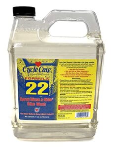 cycle care 1 gallon formula 22 spray rinse and ride bike wash 22128