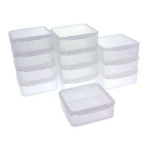 paylak 12 storage square clear container for small items organizer 1.5 inches square