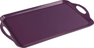 calypso basics by reston lloyd melamine rectangular tray, plum