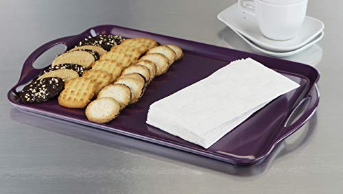 Calypso Basics by Reston Lloyd Melamine Rectangular Tray, Plum