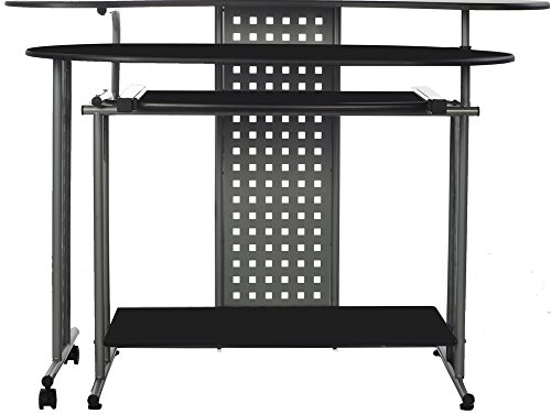 OneSpace Regallo Expandable L Computer Desk, Black