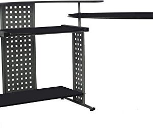 OneSpace Regallo Expandable L Computer Desk, Black