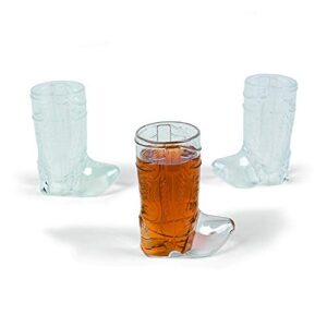 fun express fun express plastic mini boot glasses, bachelorette party, cowbow and cowgirl birthday supplies, 12 pieces