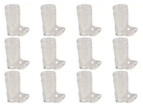 Fun Express Fun Express Plastic Mini Boot Glasses, Bachelorette Party, Cowbow and Cowgirl Birthday Supplies, 12 Pieces