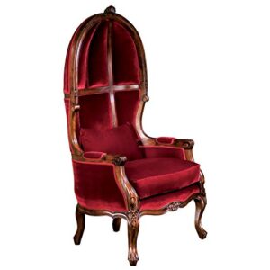 design toscano victorian balloon chair, cherry