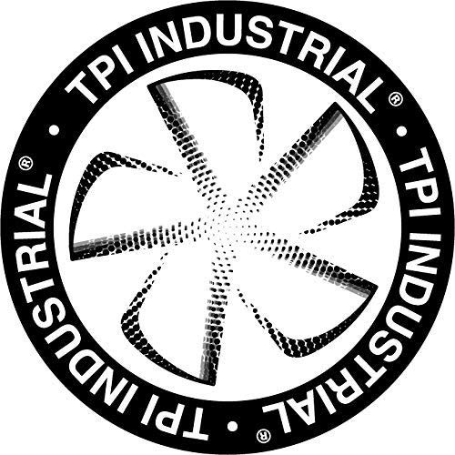 TPI Corporation U18-TE Series Industrial Mounted Workstation Fan, Versatile Wall or Ceiling Mount Fan, 3 Speed Motor, 120 Volt, 10' Cordset, Pull Chain Switch