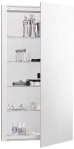 robern rc2036d4fp1 r3-series plain mirror medicine cabinet