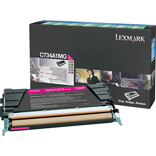 Lexmark C734A1MG Magenta Toner Cartridge