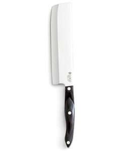 cutco model 1735 vegetable knife............7.7" x 2.0" high carbon stainless straight edge blade and 5¾" classic brown ("black") handle............in factory-sealed plastic bag
