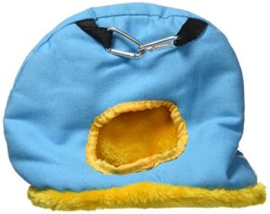 prevue pet products bpv1168 medium snuggle sack bird nest with 2-1/2-inch opening, colors vary