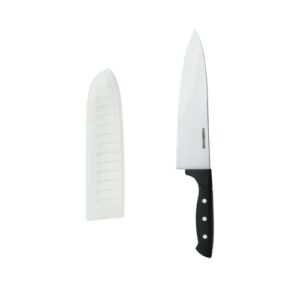 farberware wave edge chef knife with sheath, 8-inch