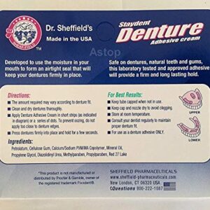 Dr Sheffield's STAYDENT, extra strength Denture Adhesive Cream, 0.85 oz