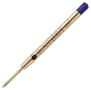 monteverde ballpoint refill to fit parker style ballpoint pens, extra fine, pack of 2, blue/black (p112bb)