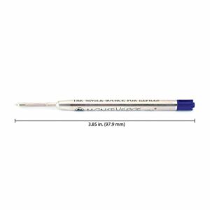 Monteverde Ballpoint Refill to Fit Parker Style Ballpoint Pens, Extra Fine, Pack of 2, Blue/Black (P112BB)