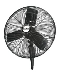 air king 99539 24" quiet wall mount fan, black