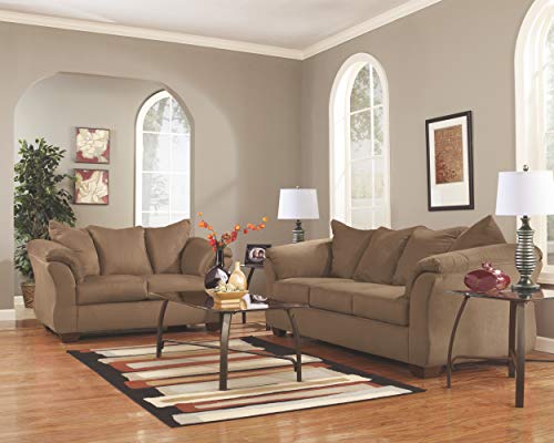 Signature Design by Ashley Darcy Casual Plush Loveseat, Brown