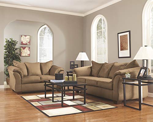 Signature Design by Ashley Darcy Casual Plush Loveseat, Brown