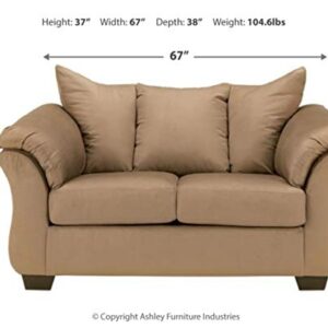 Signature Design by Ashley Darcy Casual Plush Loveseat, Brown