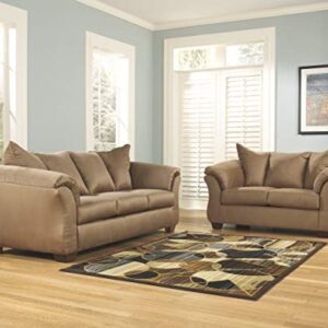Signature Design by Ashley Darcy Casual Plush Loveseat, Brown
