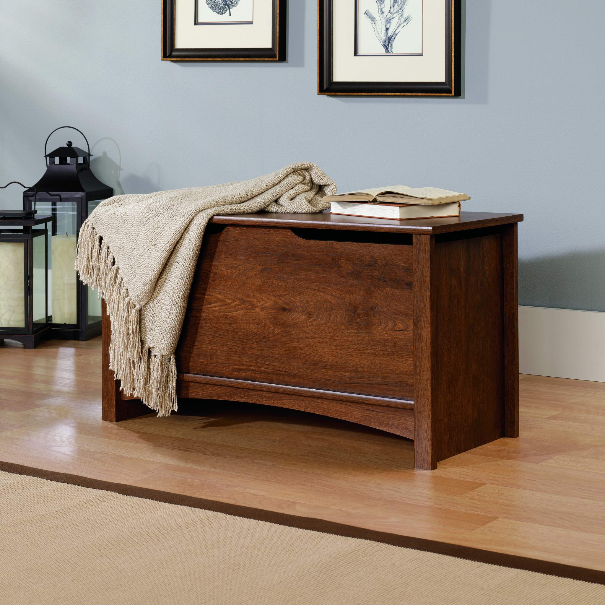 Sauder Shoal Creek Storage Chest, Oiled Oak finish