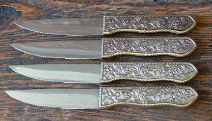 Western Buckle Steak Knives (Set of 4)