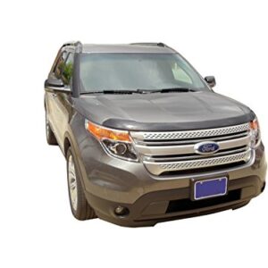 Auto Ventshade [AVS] Aeroskin Hood Protector | 2011 - 2015 Ford Explorer, Low Profile/Flush - Smoke | 322045