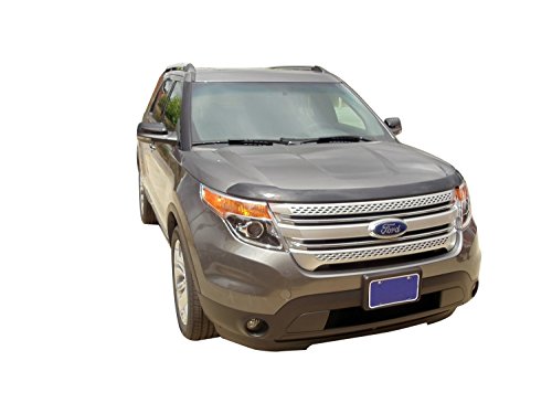 Auto Ventshade [AVS] Aeroskin Hood Protector | 2011 - 2015 Ford Explorer, Low Profile/Flush - Smoke | 322045