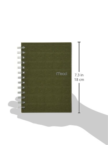 Mead Spiral Notebook, College Ruled Paper, 80 Sheets, 7" x 5", Recycled, Assorted Colors, Color Selected For You, 1 Count (45186)