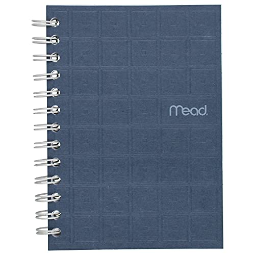 Mead Spiral Notebook, College Ruled Paper, 80 Sheets, 7" x 5", Recycled, Assorted Colors, Color Selected For You, 1 Count (45186)