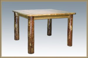 montana woodworks log furniture - dining table