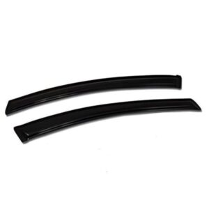 stampede | snap-inz sidewind deflectors | 2007 - 2013 chevrolet silverado1500 crew cab - smoke, 2 pc. | 41062-2