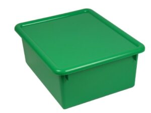 romanoff stowaway 5" letter box with lid, green