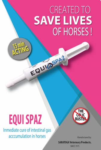 EQUI-SPAZ Horse Digestion Supplement to Prevent and relieves Gas Build-up (Relieves Colic in 15 Minutes) (1)