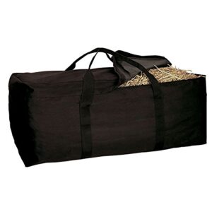 weaver leather hay bale bag black , 17-1/2" x 38" x 16"