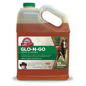 formula 707 glo-n-go equine supplement, gallon liquid – vitamin and calorie support for healthy weight retention and coat condition in horses