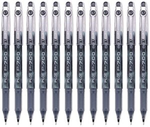 pilot p-700 precise gel ink roller ball stick pen, black ink, .7mm, dozen