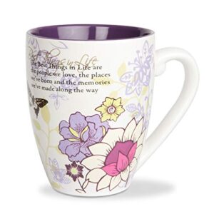 pavilion ceramic mark my words the best things in life mug, 20-ounce, 4-3/4-inch