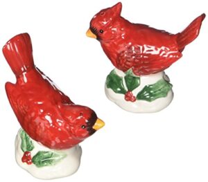 cosmos gifts cardinal couple salt and pepper set, 2-7/8-inch