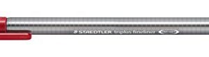 STAEDTLER Triplus Fineliner 334 SB6CS2 Desktop Box - Assorted Nature Colours (Pack of 6)