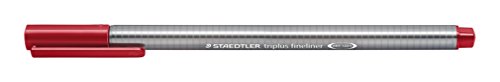 STAEDTLER Triplus Fineliner 334 SB6CS2 Desktop Box - Assorted Nature Colours (Pack of 6)