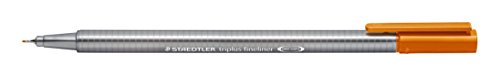 STAEDTLER Triplus Fineliner 334 SB6CS2 Desktop Box - Assorted Nature Colours (Pack of 6)