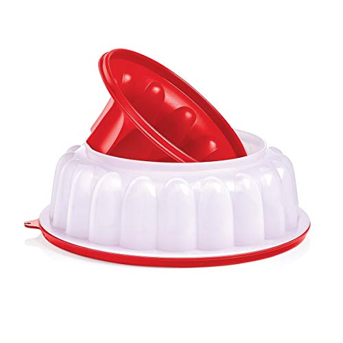 Tupperware Jel-Ring Jello Mold Ice Ring in Chili Red