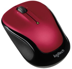 logitech wireless mouse m325 with designed-for-web scrolling - red