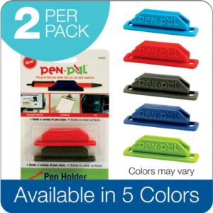 Pen Pal Pen Holders, 2 Pack, Assorted Colors (PENPAL-BP2)