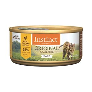instinct original grain free real chicken recipe natural wet canned cat food, 5.5 ounce (pack of 12)