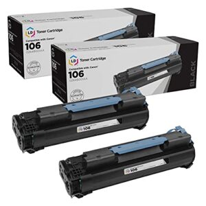 ld compatible toner cartridge replacement for canon 106 0264b001aa (black, 2-pack)