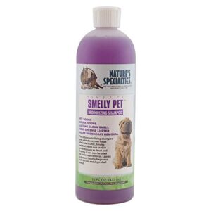 nature's specialties smelly pet dog shampoo for pets, natural choice for professional groomers, lasting clean smell, made in usa, 16 oz